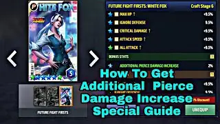 How To Get Additional Pierce Damage On Card - Marvel Future Fight