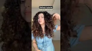 Refreshing Day 3/4 super tangled curls #curlyhairtips #curlyhair