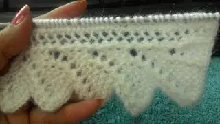 Stylish Border for Cardigan / Sweater / Kurti/ Top in Hindi Knitting with English Subtitles