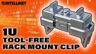 1U Tool-Free Rack Mount Clip &ndash; Mount Network Accessories Without Cage Nut Sets