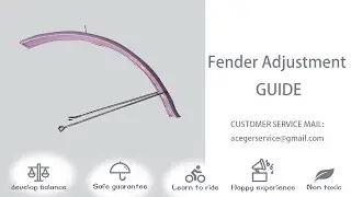Kids Bike Fenders Adjustment Guide