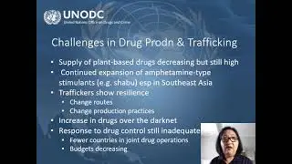 Overview of Drug Demand Reduction by Ms.Jo-ann de Belen of UNODC