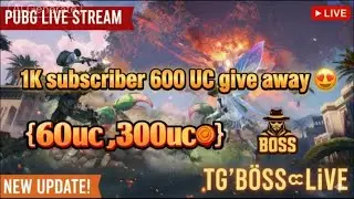 pubg mobile live stream 1K subscriber TG BOSS Live