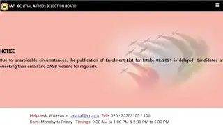 🤩Air force result Letest update today 🥰 ll today big update  CASB site 🇮🇳🥰