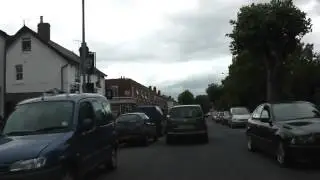 Driving On Swinton Lane, Hanbury Park Road & Malvern Road, Worcester, Worcestershire, England