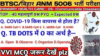 BTSC Bihar ANM Exam :PRIMARY HEALTH CARE :-TOP 40 Important Questions/#BBTSC#btscanm#Biharanm#VIV...