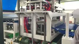 The PVC resin corrugated sheet production line has started up and is performing very well