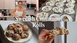 baking vlog: Swedish cinnamon buns recipe(kanelbullar)