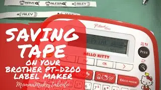 #KHacks | SAVING LABEL TAPE ON THE BROTHER PT-D200 LABEL MAKER! (Philippines)