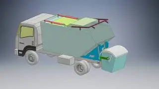 Garbage truck (RCV) loading mechanism
