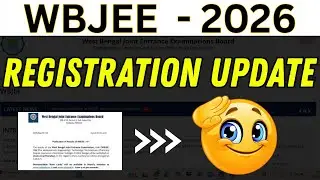 WBJEE 2026 REGISTRATION UPDATE 🔥| WBJEE 2026 REGISTRATION DATE? | WBJEE 2026 #wbjee2026