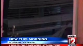 Covington Family Forced Out of Home by Fire