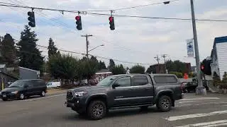 Light goes green on Crosswalk countdown