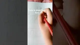 How to draw red fort