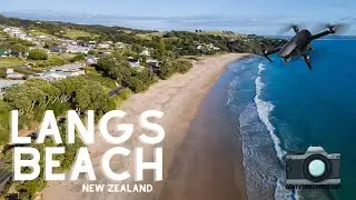 Langs Beach Drone Video, New Zealand