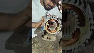 1 HP Crompton motor rewinding single phase 2800 RPM electrical 220 volt
