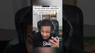 India love & ddg $1500 hair cut ‼️ #ddg #indialove #twitch #shorts