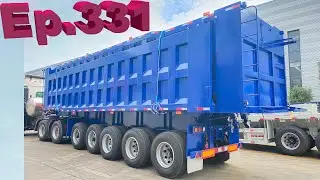 P331 African Five-Axle Self-Dumping Semi-trailer |Essential for Bulk Material Transport in Africa