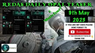 REDAS DAILY OPAL TEASER & WEEKLY RESET DRAGON KNIGHT ARMOR BLOOD & WEREWOLF BRACERS 9/5/2023 ACV