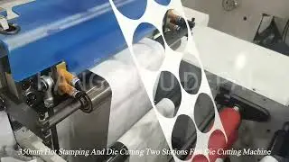 350mm Hot Stamping And Die Cutting Two Stations Flat Die Cutting Machine