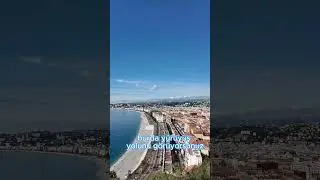 Akdeniz kıyısında, sonsuz mavi manzara. #Explore #Manzara #Keşfet #nice #travel #fransa