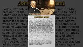John Quincy Adams: 6th US President Who Became Congress's Greatest Fighter #englishlistening
