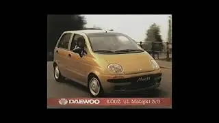 Reklama Daewoo Tico, Matiz, Polonez, Lanos, Nubira i Leganza POLAMER Ł&oacute;dź 1999 Polska-ARP #4