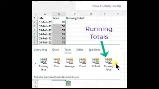 Calculate Running Total Quickly in Excel