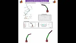 Articulated 3R robot in MATLAB using simscape Multibody
