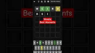 wordle best moments Today Wordle game play puzzle answer #wordle #wordpuzzlegame #shortsfeed #viral
