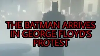 Batman arrives in Philly to support George floyd's  protest.