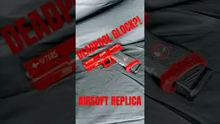 The ⚠️airsoft⚠️ deadpool glock! A must have for any deadpool fan! #airsoft #deadpool #gbb #unboxing