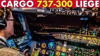 Piloting BOEING 737 CLASSIC into Liege