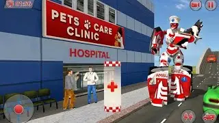 Ambulance Robot City Rescue Games || Android iOS Gameplay