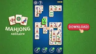Mahjong Solitaire Basic : Classic game(bluebg_2)#mahjong #solitaire #basic