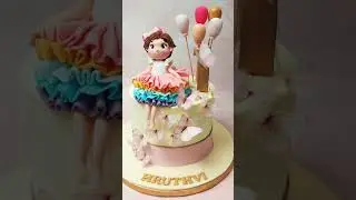 Beautiful Barbie Doll Cake 🎂 | Princess Birthday Cake Design #shorts