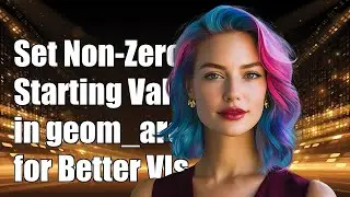 Как установить ненулевое начальное значение в geom_area() для улучшения визуализации
