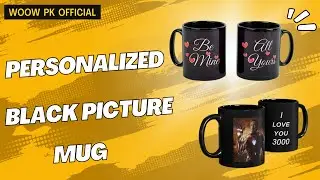 Personalized Black Picture Mug / woow pk official/ adamjee customize / woow.pk / gift