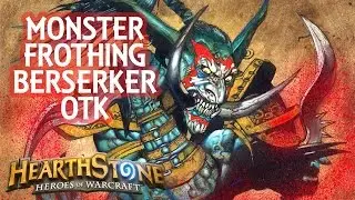 [Hearthstone] Monster Froathing Berserker OTK (Grim Patron Warrior)
