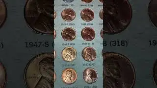 Lincoln cent collection in Dansco album 1909-2005