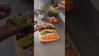 Fresh and colorful vegetables. It's very delicious and healthy.