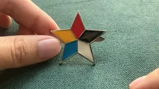 5-Colored Star Cap Badge from the Beiyang Warlord Period of the Republic of China Era(1912-1949)