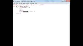 Program to print Multiplication Table #python #forloop #coding
