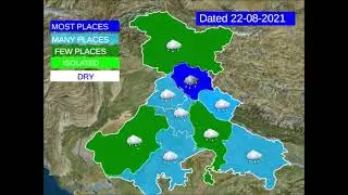 All India Weather Forecast and Warning Video dated 22-08-2021