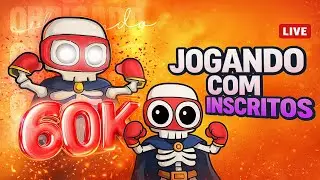 STUMBLE GUYS AO VIVO 🔴 SORTEIO VALENDO (MOD) ESPECIAL 60K 🤓
