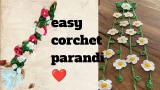 How to make easy corchet parandi like panjabi look for beginners 🌻