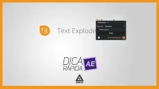 Script Text Exploder no Adobe After Effects | Dica Rápida