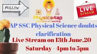 LIVE: AP SSC Physical Science doubt clarification - season 2