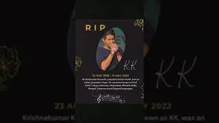 RIP Singer KK - Legends Never Dies - RIP KK Status - Sad Status