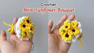 Easy Crochet Mini Flower Bouquet Keychain 🌻 | Cute Handmade Gift for Beginners